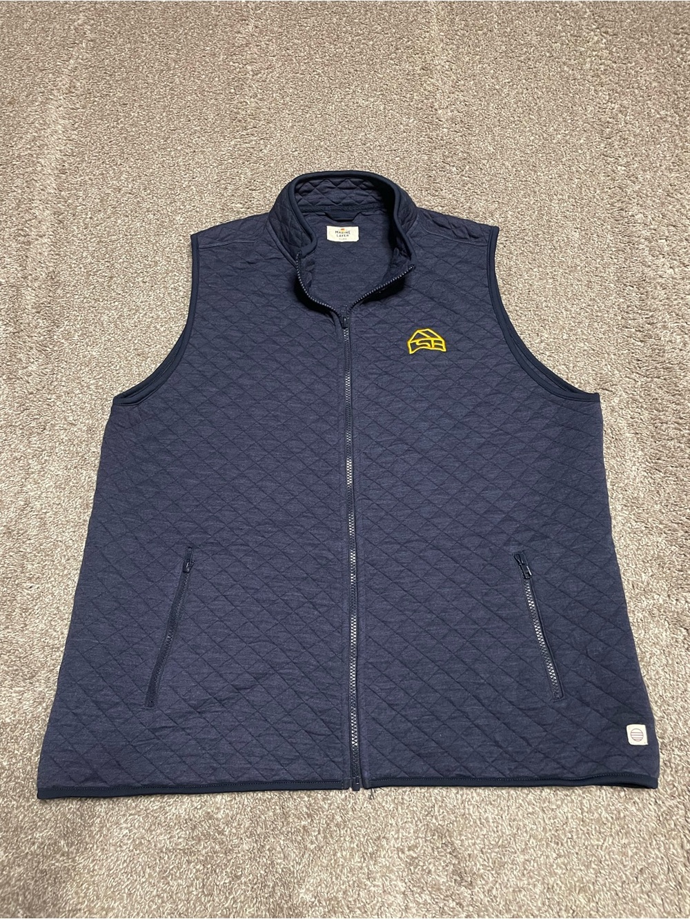 Marine Layer Quilted Vest Men’s Size XL
